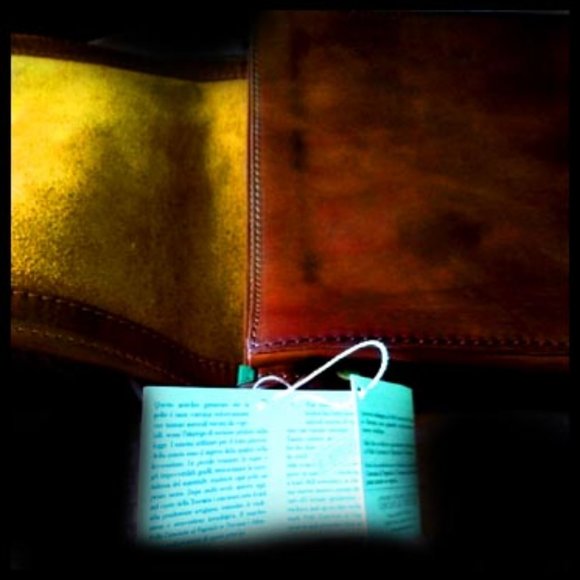 New Italian Leather Messenger Bag